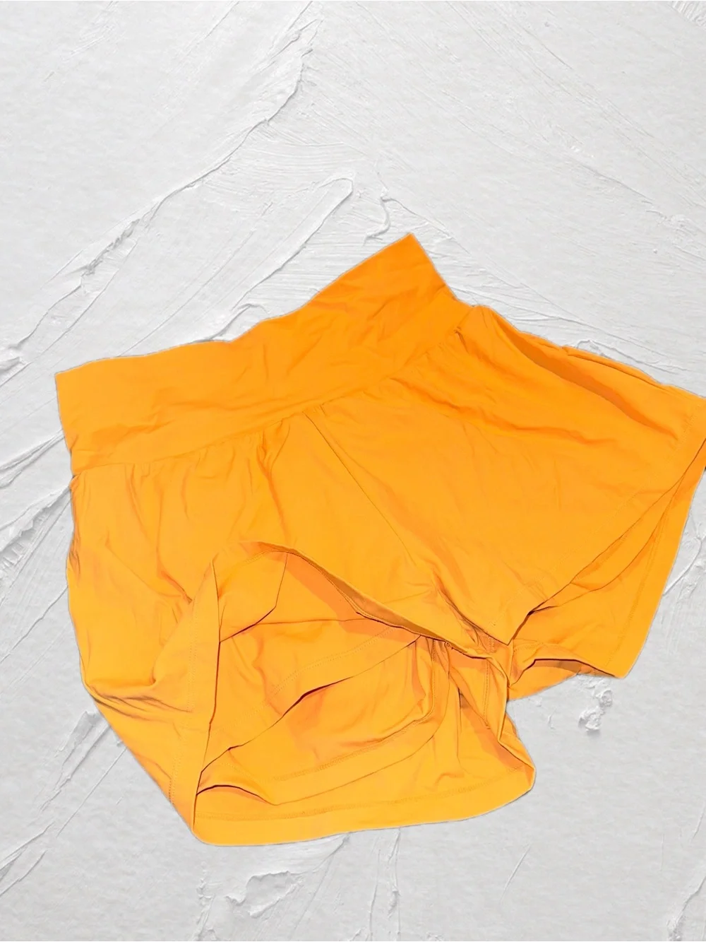 HALARA Bright Yellow/Orange High-Waist Athletic Shorts